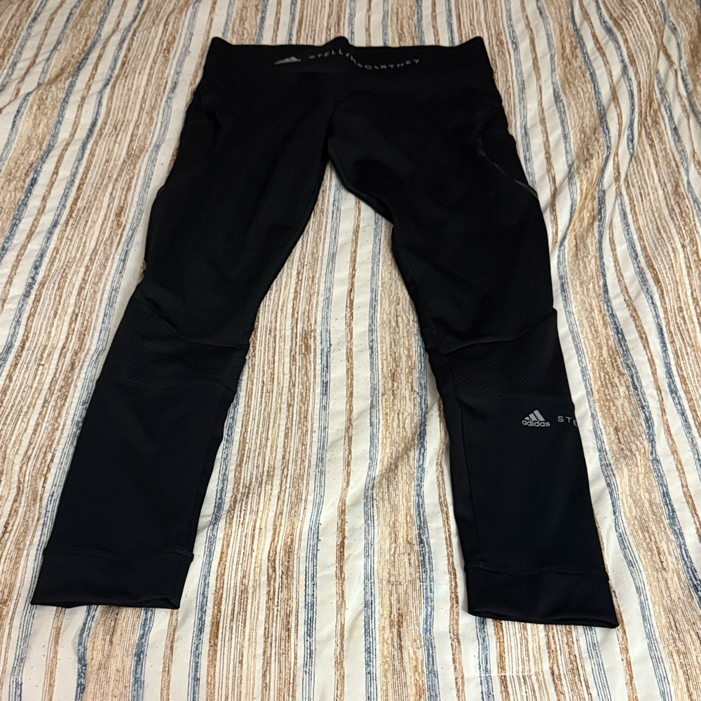 Adidas by Stella McCartney Black Graphic leggings golf pants